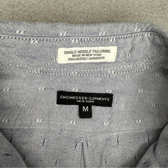Engineered Garments New York Shirt Mens M Button Down Single Needle Tailoring - Picture 6 of 15